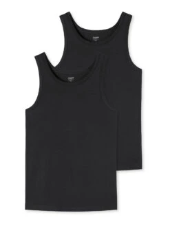 Schiesser Unterhemd Uncover In Schwarz