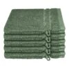 Schiesser Waschhandschuh Milano Im 5er Set In Dunkelgrün