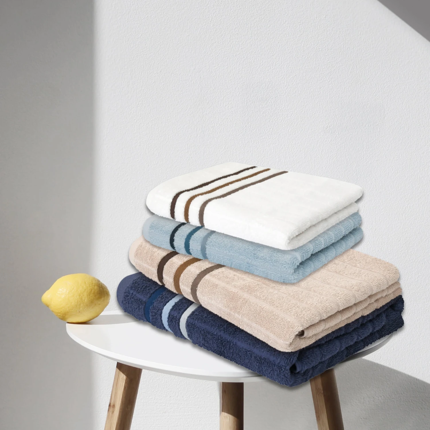 Handtuchset Ohio Im 4er Set In Weiß 3 Handtuchset Ohio Im 4er Set In Weiß – Bild 3