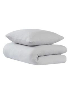 Musselin-Bettwäsche-Set "Lennox" In Hellgrau